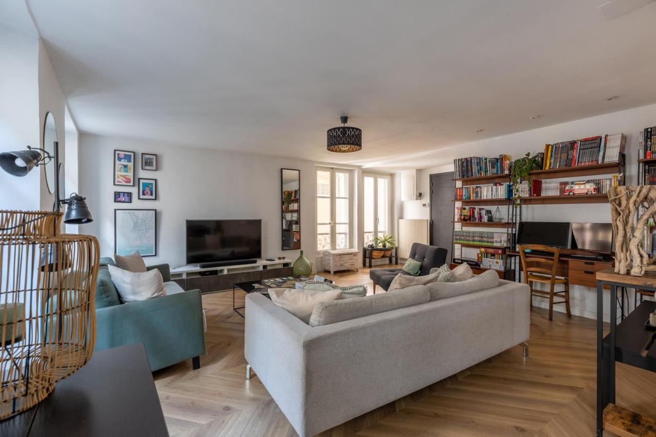 90M2 Renove - Terrasse En Plein Coeur De Marseille Apartment Bagian luar foto
