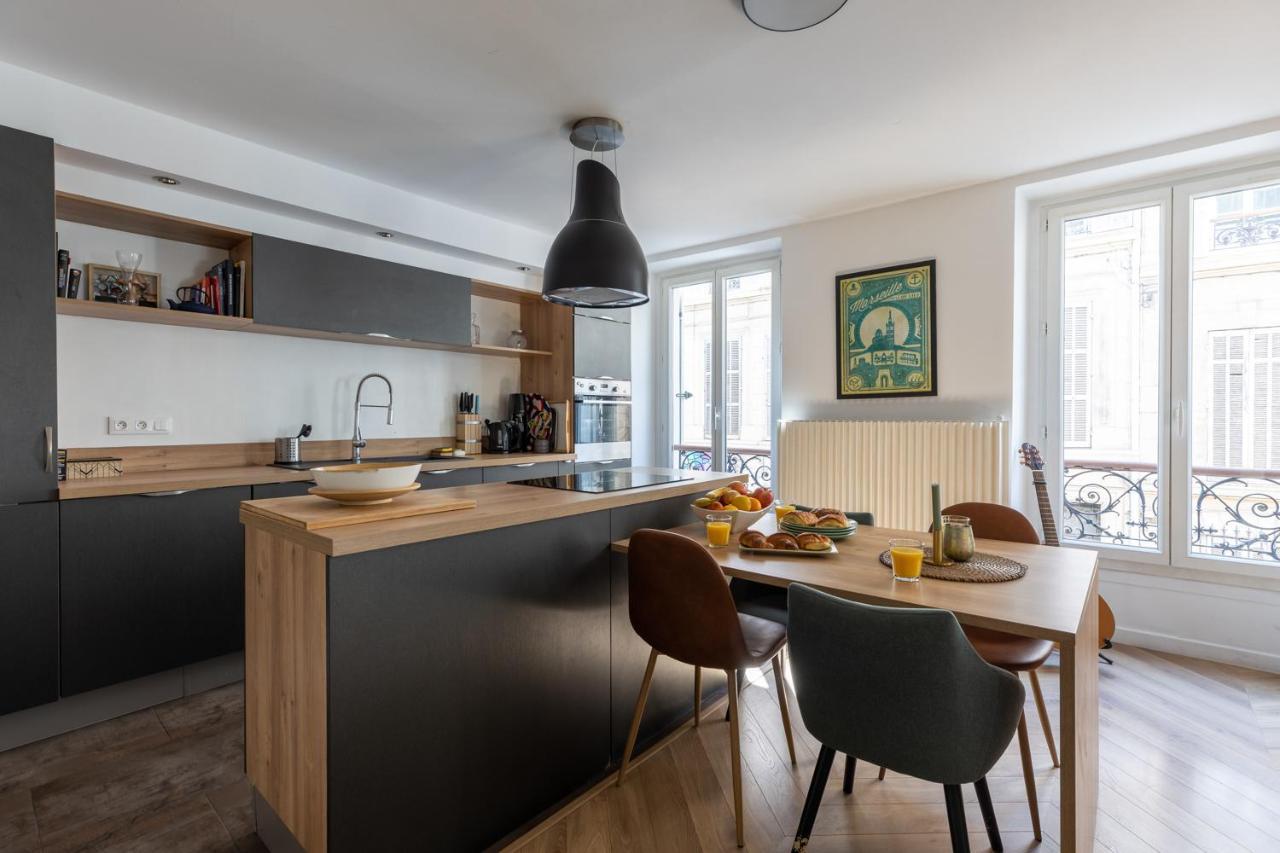 90M2 Renove - Terrasse En Plein Coeur De Marseille Apartment Bagian luar foto